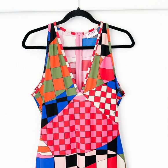 Emilio Pucci Giardino Print Long Dress Maxi Stretch-jersey - Picture 3 of 16